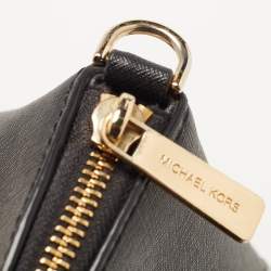 Pre Owned MICHAEL Michael Kors Black Saffiano Lux Leather Ciara Satchel