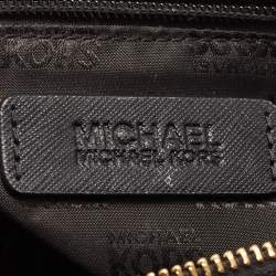 Pre Owned MICHAEL Michael Kors Black Saffiano Lux Leather Ciara Satchel