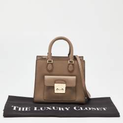 Pre Owned MICHAEL Michael Kors Beige Leather Tote