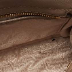 Pre Owned MICHAEL Michael Kors Beige Leather Tote