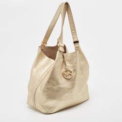 مملوكة مسبقًا Michael Michael Kors Gold Leather Shopper Tote