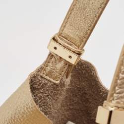 مملوكة مسبقًا Michael Michael Kors Gold Leather Shopper Tote