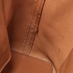 مملوكة مسبقًا MICHAEL Michael Kors Brown Saffiano Leather Small Jet Set Travel Tote