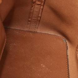 مملوكة مسبقًا MICHAEL Michael Kors Brown Saffiano Leather Small Jet Set Travel Tote