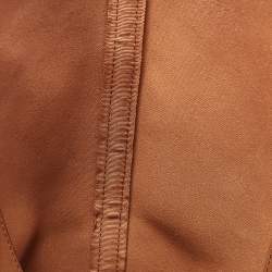 مملوكة مسبقًا MICHAEL Michael Kors Brown Saffiano Leather Small Jet Set Travel Tote