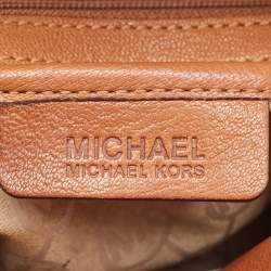 Pre Owned MICHAEL Michael Kors Brown Leather Hamilton North South Tote