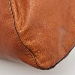 Pre Owned MICHAEL Michael Kors Brown Leather Hamilton North South Tote