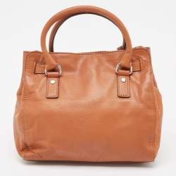 Pre Owned MICHAEL Michael Kors Brown Leather Hamilton North South Tote