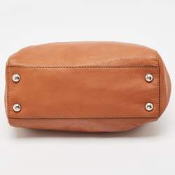 Pre Owned MICHAEL Michael Kors Brown Leather Hamilton North South Tote