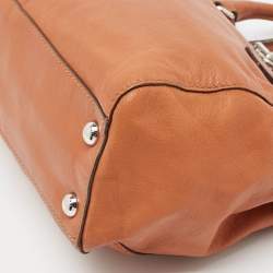 Pre Owned MICHAEL Michael Kors Brown Leather Hamilton North South Tote