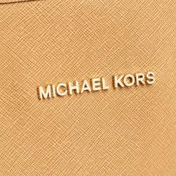 MICHAEL Michael Kors Tan Leather Medium Jet Set Travel Tote