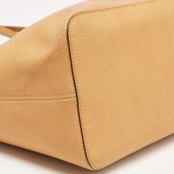 MICHAEL Michael Kors Tan Leather Medium Jet Set Travel Tote