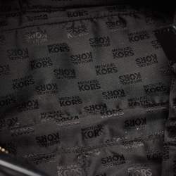 Pre Owned MICHAEL Michael Kors Black Croc Embossed Leather Hamilton Tote