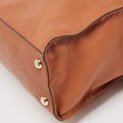 Pre Owned MICHAEL Michael Kors Tan Leather Hamilton Satchel