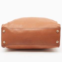 Pre Owned MICHAEL Michael Kors Tan Leather Hamilton Satchel