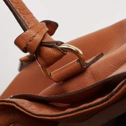 Pre Owned MICHAEL Michael Kors Tan Leather Hamilton Satchel