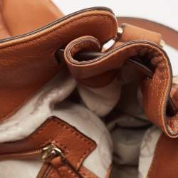 Pre Owned MICHAEL Michael Kors Tan Leather Hamilton Satchel