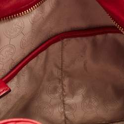 MICHAEL Michael Kors Red Quilted Leather Charm Hobo