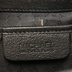 Pre Owned MICHAEL Michael Kors Black/Brown Leopard Print Calfhair and Leather Astrid Tote