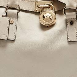 MICHAEL Michael Kors Light Beige Leather Large Hamilton North South Tote
