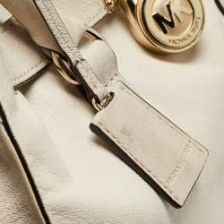 MICHAEL Michael Kors Light Beige Leather Large Hamilton North South Tote