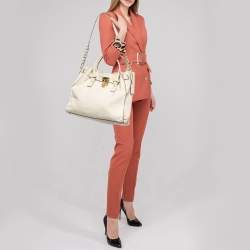 MICHAEL Michael Kors Light Beige Leather Large Hamilton North South Tote