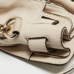 MICHAEL Michael Kors Light Beige Leather Large Hamilton North South Tote