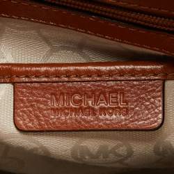 Pre Owned MICHAEL Michael Kors Tricolor Canvas and Leather Large Hamilton North South Tote