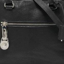 MICHAEL Michael Kors Black Leather Dome Top Handle Bag