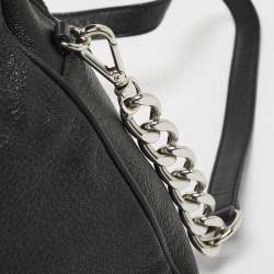 MICHAEL Michael Kors Black Leather Dome Top Handle Bag