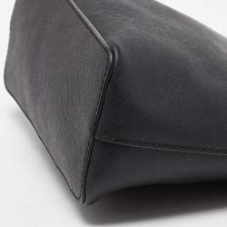 Pre Owned MICHAEL Michael Kors Black Leather Jet Set Crossbody Bag