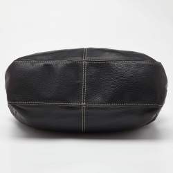 Pre Owned MICHAEL Michael Kors Black Leather Brookville Tote