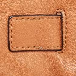 مملوكة مسبقًا حقيبة يد مايكل مايكل كورس هاميلتون ايست ويست جلد بنية متوسطة