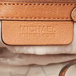 مملوكة مسبقًا حقيبة يد مايكل مايكل كورس هاميلتون ايست ويست جلد بنية متوسطة