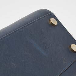 Pre Owned حقيبة مايكل مايكل كورس سلما متوسطة جلد أزرق كحلي