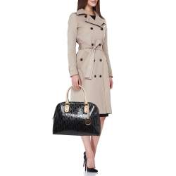 Pre Owned MICHAEL Michael Kors Black Signature Patent Leather Satchel