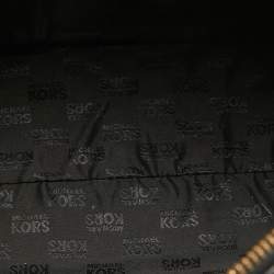 Pre Owned MICHAEL Michael Kors Black Signature Patent Leather Satchel