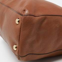 Pre Owned MICHAEL Michael Kors Brown Leather Chain Tote 