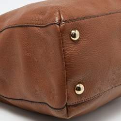 Pre Owned MICHAEL Michael Kors Brown Leather Chain Tote 