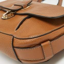 MICHAEL Michael Kors Brown Leather Flap Crossbody Bag