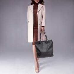 Pre Owned MICHAEL Michael Kors Black Signature Coated Canvas Tote