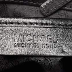 Pre Owned MICHAEL Michael Kors Black Signature Coated Canvas Tote