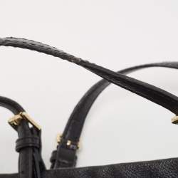 Pre Owned MICHAEL Michael Kors Black Signature Coated Canvas Tote