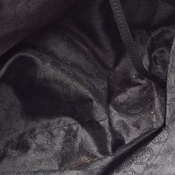 Pre Owned MICHAEL Michael Kors Black Signature Coated Canvas Tote