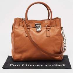 MICHAEL Michael Kors Brown Leather Large North South Hamilton Tote