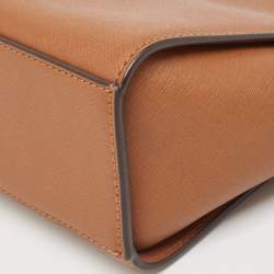 Pre Owned MICHAEL Michael Kors Brown Leather Medium Selma Crossbody Bag