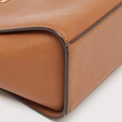 Pre Owned MICHAEL Michael Kors Brown Leather Medium Selma Crossbody Bag