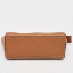 Pre Owned MICHAEL Michael Kors Brown Leather Medium Selma Crossbody Bag