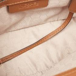 Pre Owned MICHAEL Michael Kors Brown Leather Medium Selma Crossbody Bag