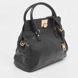 MICHAEL Michael Kors Black Leather Large Astrid Satchel